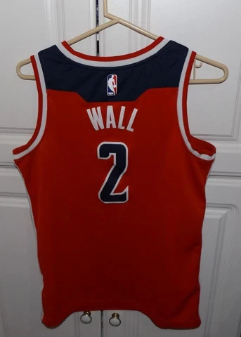 Men's S (40) Nike Swingman Washington Wizards John Wall #2 NBA Home Jersey Cover