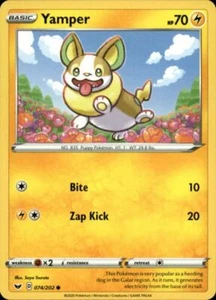 2x (SWSH01-074) Yamper (C) Pokemon Sword & Shield Card # 74 - Picture 1 of 1