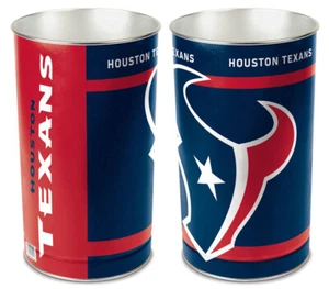 NFL Houston Texans 15" Metal Wastebasket Trashcan - Picture 1 of 1