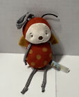 Bunnies By The Bay Plush Lady Bug  Baby Rattle Toy With Hang Strap