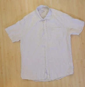 Article One Herren Hemd Leinen Gr. Medium Weiß Kurzarm Knopfleiste Kragen 42486 - Bild 1 von 12