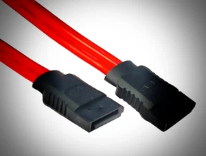 Link Tek SATA Cable Red 45mm Serial ATA 26AWG High Speed Data Cable 30 V x 5 - Afbeelding 1 van 3