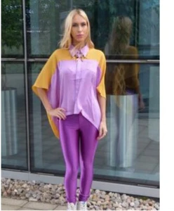 American Apparel Disco Pants Purple S - Picture 1 of 4