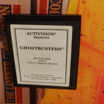 Ghostbusters (Activision 1985) for ATARI 2600 VCS (Modul) working white alt cove - Bild 1 von 2