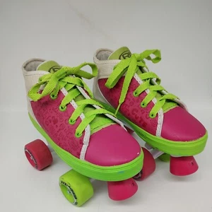 Roller Derby Zinger Girl's Skate Pink/Green Watermelon Size 3 Tik Tok Skating - Picture 1 of 8