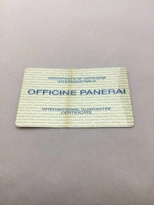 PANERAI Watch Guarantee Garantie #673 - Picture 1 of 2