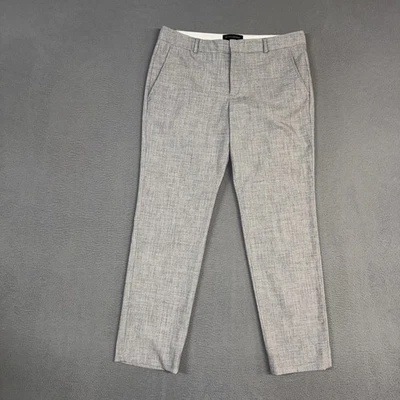 Banana Republic Pants Women’s 8P Light Gray Heathered Ryan Fit Straight Cotton - Image 1 of 4