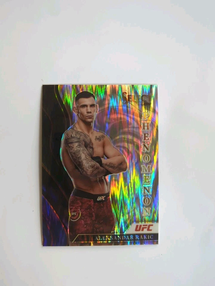 Aleksandar Rakic 2022 Panini Select UFC Phenomenon Flash Prizm Card LHW  #11 - Image 1 of 2