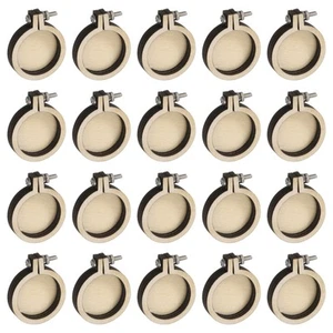 20Pcs Mini Embroidery Hoop 1.2" x 1" Tiny Round Cross Stitch Hoops Wood Ring - Picture 1 of 7