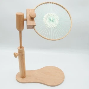 Adjustable Embroidery Lap Stand Cross Stitch Rack Holder Wooden Hoop Sewing DIY - Picture 1 of 7