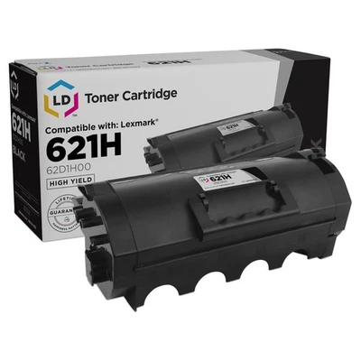 Compatible Toner Replacement for Lexmark 621H 62D1H00 HY (Blk) - Image 1 of 4