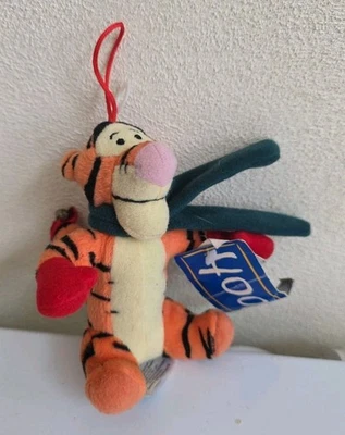 TIGGER Plush Christmas Ornament Pooh 5" Holiday Decor Winnie The Pooh VTG Disney - Image 1 of 3