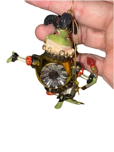 Vtg Katherine’s Collection Frog Jester Christmas Ornament Trinket Box! EUC! - Picture 1 of 10