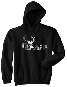 I Like Big Bucks and I Cannot Lie Divertido Suéter Ciervo Caza Camisa Regalo Cazador - Imagen 1 de 6