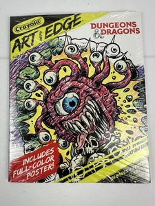 Sealed Dungeons and Dragons Crayola Art with Edge Coloring Book Poster NIP - Picture 1 of 3