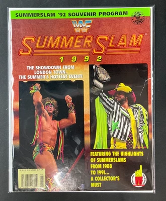 1992 WWF SummerSlam Souvenir Program WWE Ultimate Warrior/Randy Savage NEWSSTAND - Image 1 of 4