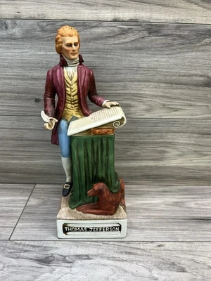 Vintage McCormick Distilling Thomas Jefferson Porcelain Whiskey Bottle Empty - Image 1 of 4