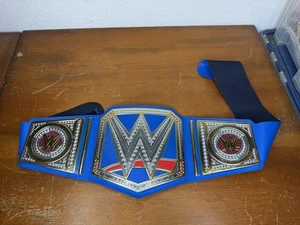 2014 Mattel WWE Blue Universal Championship Replica Title Belt Authentic - Picture 1 of 10