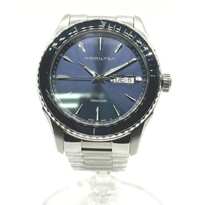 HAMILTON H375510 Jazz master Quartz Day-Date Wristwatch SS Silver - Picture 1 of 12