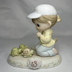Precious Moments, Growing In Grace, Age 13 Brunette Girl Original Figurine READ - Picture 1 of 9