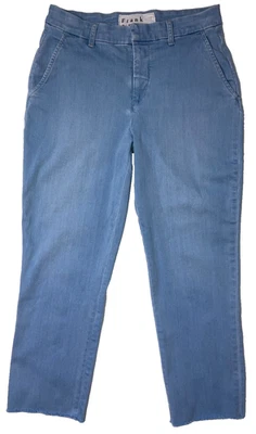 Frank & Eileen Wicklow Italian Chino Jeans Performance Denim Raw Hem 6 EXC! - Image 1 of 4
