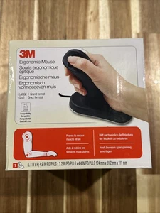 Souris optique ergonomique filaire 3M (grande) EM500GPL neuve dans sa boîte PC/MAC - Photo 1/3