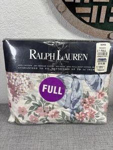 NOS Ralph Lauren ALLISON Full Fitted Sheet Floral Cottage Vintage - Picture 1 of 8