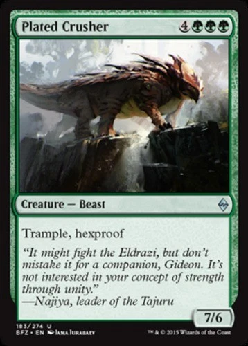 x1 Plated Crusher - Battle for Zendikar - NM - MTG - Image 1 of 1