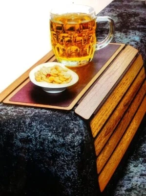 Fascination 2 Pcs-Sofa Arm Table, Armrest Tray Table, Drinks/Snacks Couch Holder - Image 1 of 4