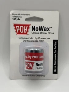 Poh Dental Floss Unwaxed 100 Yd - Picture 1 of 2