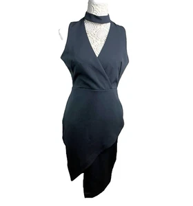 River Island Black Midi Dress Collared Women’s UK Size 12 - Picture 1 of 7