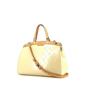 Louis Vuitton Brea GM Vernis handbag cream color USED - Picture 1 of 3