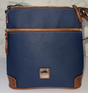 Blau & Braun Kunstleder Crossbody Schultertasche Handtasche Rot Futter (N) - Bild 1 von 10