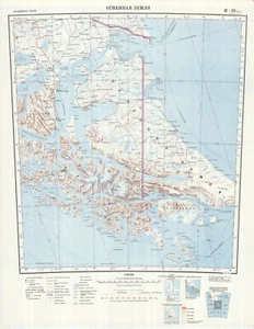 Russian Soviet Military Topographic Maps - TIERRA DEL FUEGO (Argentina/Chile) - Picture 1 of 4
