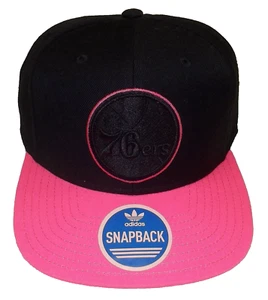 Philadelphia 76ers Flat Brim Snapback Adidas Hat - Osfa - Picture 1 of 2