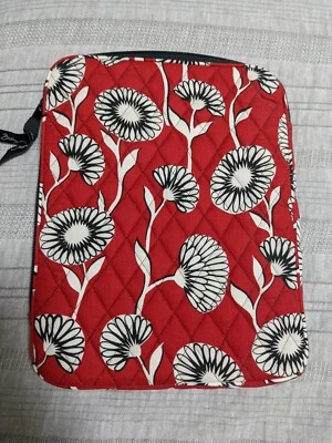 Vera Bradley Deco Daisy Red Tablet Sleeve Zip Around Holder 10x8 - Image 1 of 3