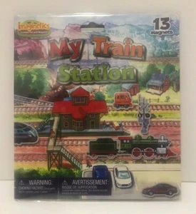 Imaginetics MY TRAIN STATION Creative Playset with 13 Magnets for Kids - Picture 1 of 11