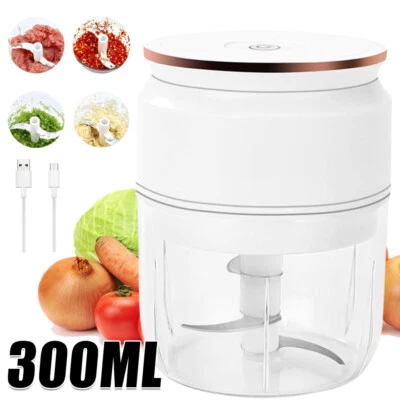 300ml Elektrisch Zerkleinerer Obst Gemüse Fleisch Nüsse Zwiebelschneider - Bild 1 von 4
