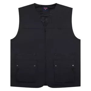 ESPIONAGE MULTIPOCKET GILET/WAISTCOAT JT126 IN BLACK 2XL 3XL 4XL 5XL 6XL 7XL8XL - Picture 1 of 1