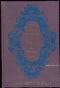 College Anthology of British and American Verse Edited by A. Kent Hieatt 1967 - Imagen 1 de 1