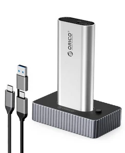 Station d'accueil M.2 pour SSD NVMe SATA avec Boîtier à Dissipateur Thermique... - Afbeelding 1 van 8