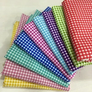 GINGHAM 1/8" CHECK PLAID POLYCOTTON FABRIC CRAFT DRESS DRAPE QUILT MATERIAL 44" - Picture 1 of 32