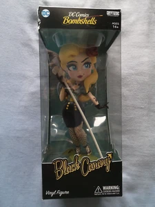 DC Comics Bombshells Black Canary Vinyl Figure Cryptozoic New & Boxed rip on box - Picture 1 of 9