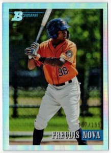 FREUDIS NOVA 2021 Bowman Heritage Prospect #126 Rookie CHROME REFRACTOR /199 RC