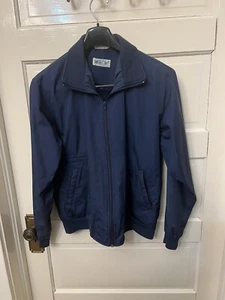 Chaqueta de lluvia de colección para hombre Sansabelt golf con cremallera completa capucha escondite XL - Imagen 1 de 2