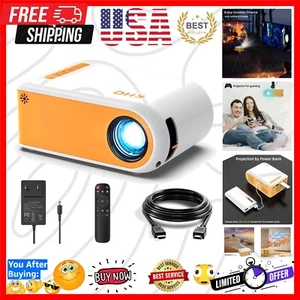 1080P Full HD Mini Projector - Perfect for Backyard Movie Nights & Home Theater - Picture 1 of 10