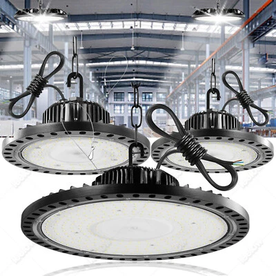 50W-500W UFO LED Hallenbeleuchtung Hallenstrahler Hallenleuchte Industrielampe - Bild 1 von 4