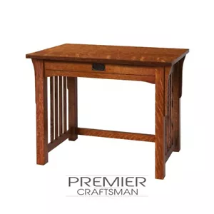 Mission 36" Computer Desk Stickley Style Small Craftsman Arts Crafts Minimalist - Picture 1 of 4