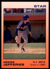 1988 Star Gregg Jefferies. Baseball Cards #8