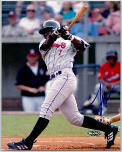 Lastings Milledge Mets handsigniertes 8x10 Foto Just Minors SP 13/100 - Bild 1 von 2